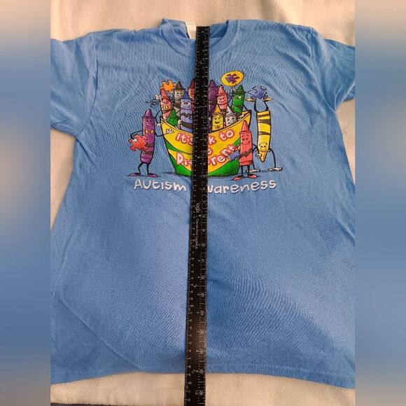 Autism Awareness It's Okay to be Different Gildan Heavy Cotton T-Shirt - Picture 9 of 15